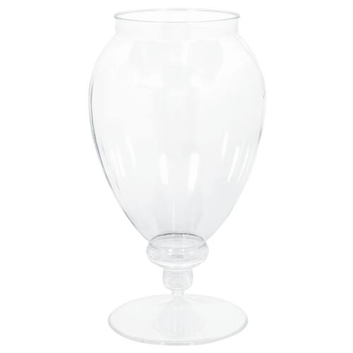 Plastic Reusable Apothecary Jar, Clear, 10-in, for Birthday/Baby Shower/Wedding