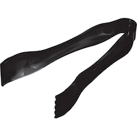 Mini-pinces en plastique, anniversaires, service des aliments, noir, 6 1/4 po Front_Three_Fourths_Angled_Left