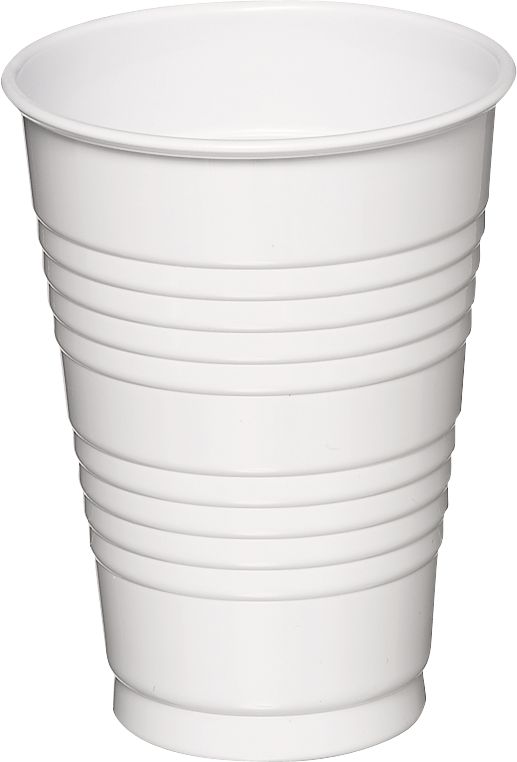 White Plastic Cups, 50-ct Front_Elevated