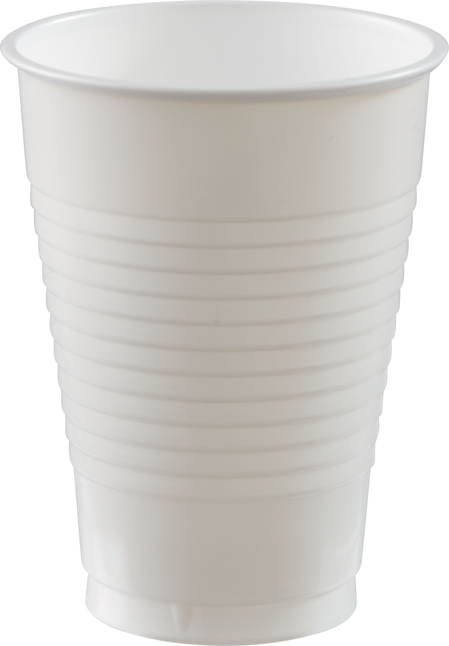 White Plastic Cups, 50-ct Front_Elevated