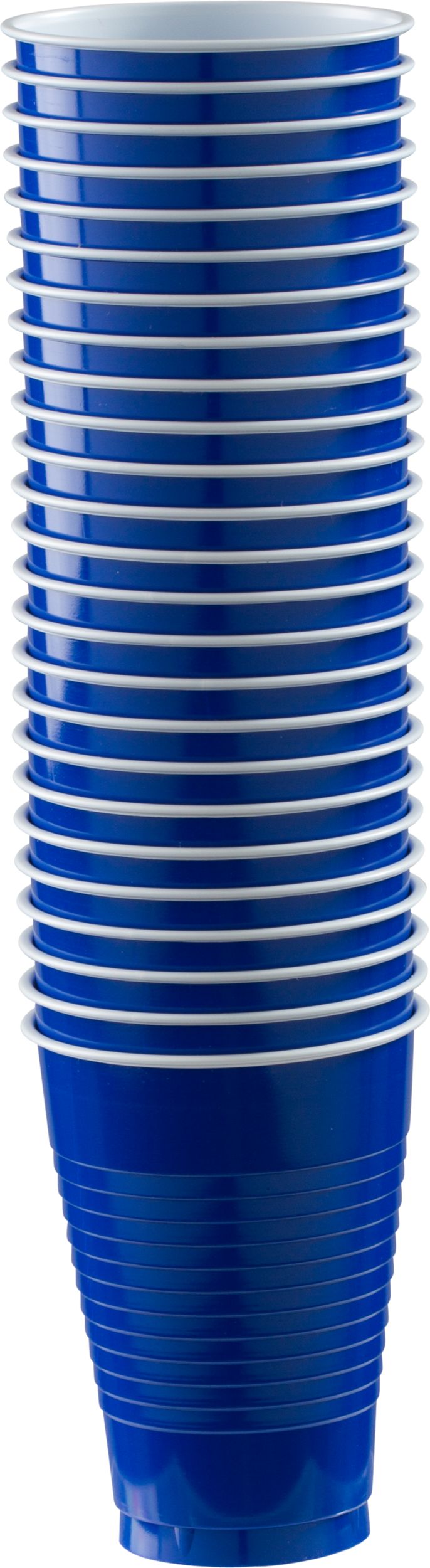 Royal Blue Plastic Cups, 50-ct Front_Elevated
