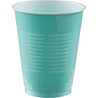 Big Party Pack Plastic Reusable Cups, Assorted Colours, 16-oz, 50-pk, for Christmas/Thanksgiving/New Year's Eve/Birthday Party