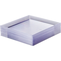 Assiettes en plastique transparent pour amuse-gueule, paq. 10 Front_Angled_Left