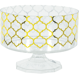 Petit contenant de bagatelle en plastique métallique marocain Front_Elevated