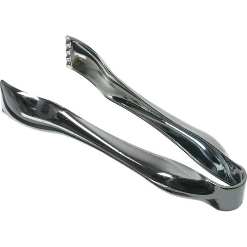 Plastic Reusable Mini Serving Tongs, Silver, 6-in, 3-pk, for Christmas/Thanksgiving/New Year's Eve/Birthday Party