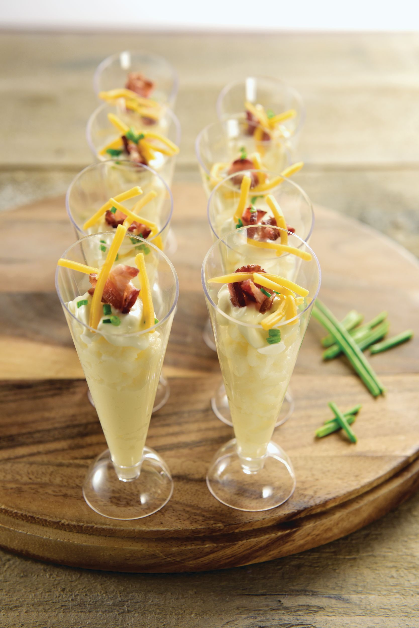 Mini Clear Plastic Cone Cups with Stands, 40-pk Overhead_Plunge