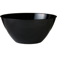 Round Plastic Reusable Serving Bowl, Assorted Colours, 11-in, for Christmas/Thanksgiving/New Year's Eve/Birthday Party