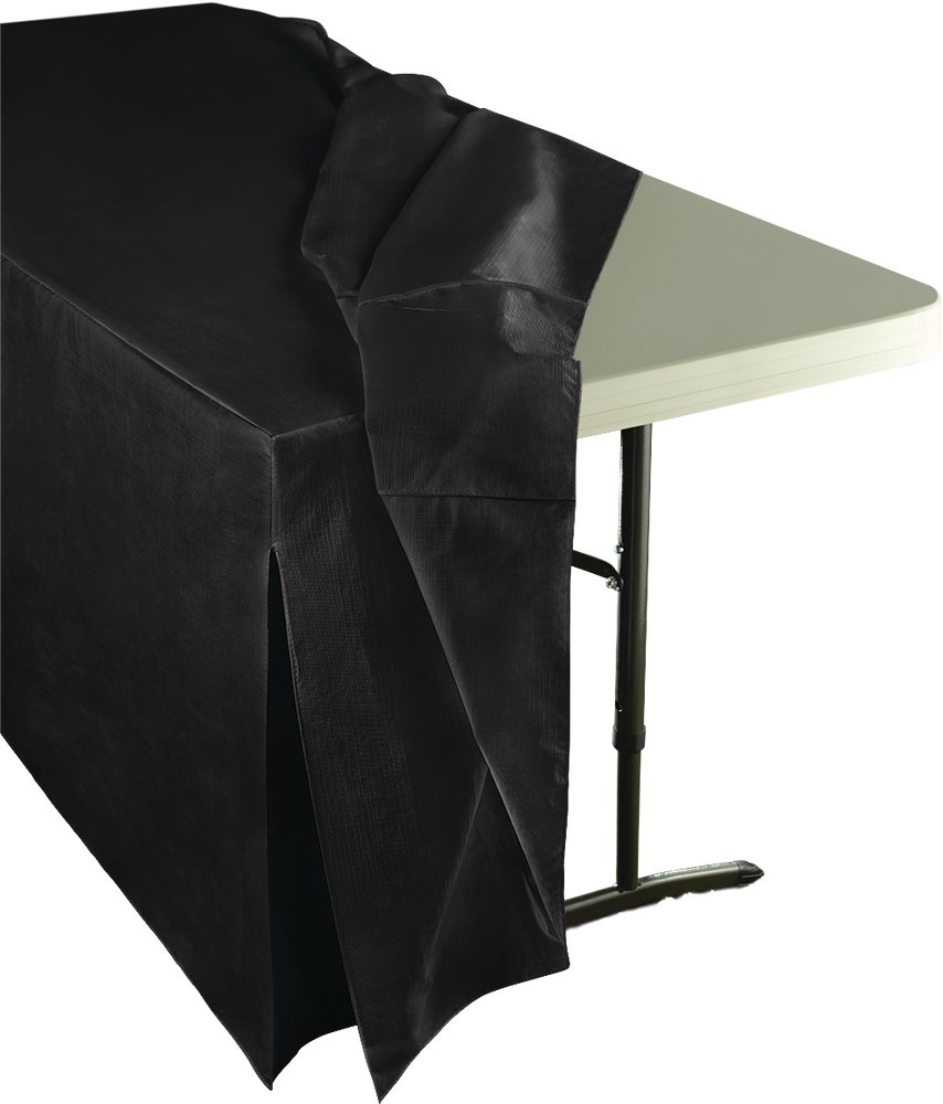 FlannelBacked Vinyl Fitted Table Cover, 72in Party City