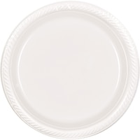 Assiettes à dessert en plastique pour grosse fête, 7 po, paq. 50 Overhead_Flat