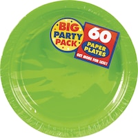 Big Party Pack Plastic Dessert Plates, 7-in, 50-pk Front_Flat