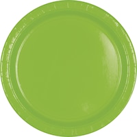 Assiettes à dessert en plastique pour grosse fête, 7&nbsp;po, paq. 50 Overhead_Flat