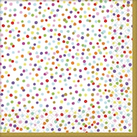Rainbow Confetti Lunch Napkins, 36-pk Front_Flat