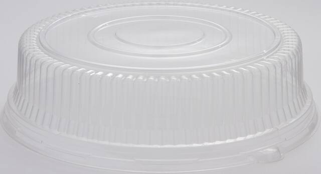 Plastic Dome Platter Lid, Clear, 16-in, for New Year's Eve/Graduation/Christmas/Birthday Party Front_Elevated