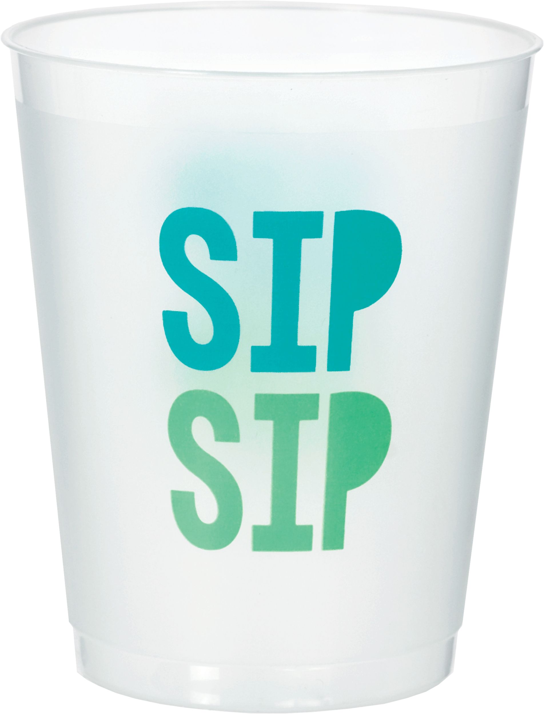 Shimmering Party Frosted Stadium Cups, 8-pk Front_Elevated