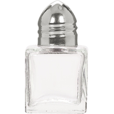 Mini Plastic Salt & Pepper Shakers for Birthday, Party, Anniversary, Clear, 1/2-oz, 12-pk Front_Flat