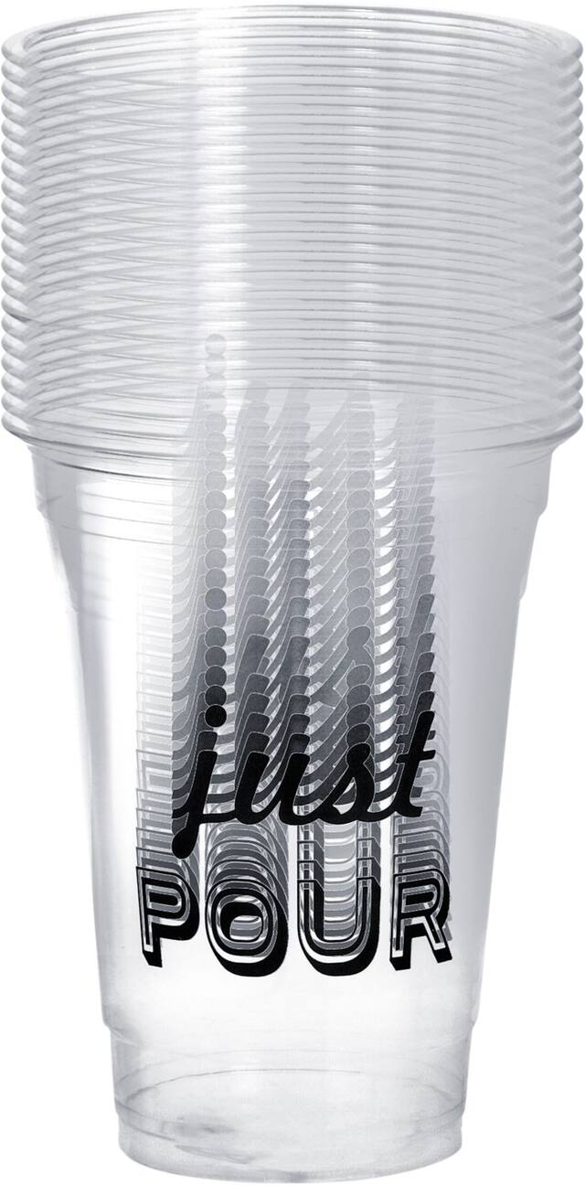 Eat & Enjoy Plastic Cups, 20-pk Front_Flat