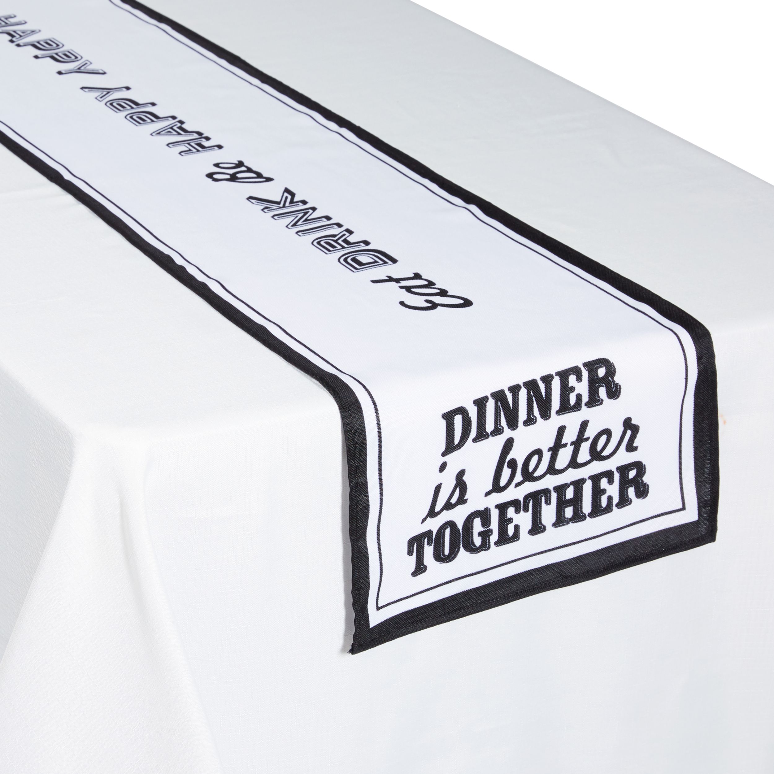 Eat & Enjoy Table Runner CloseUp