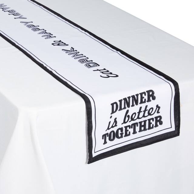 Eat & Enjoy Table Runner CloseUp