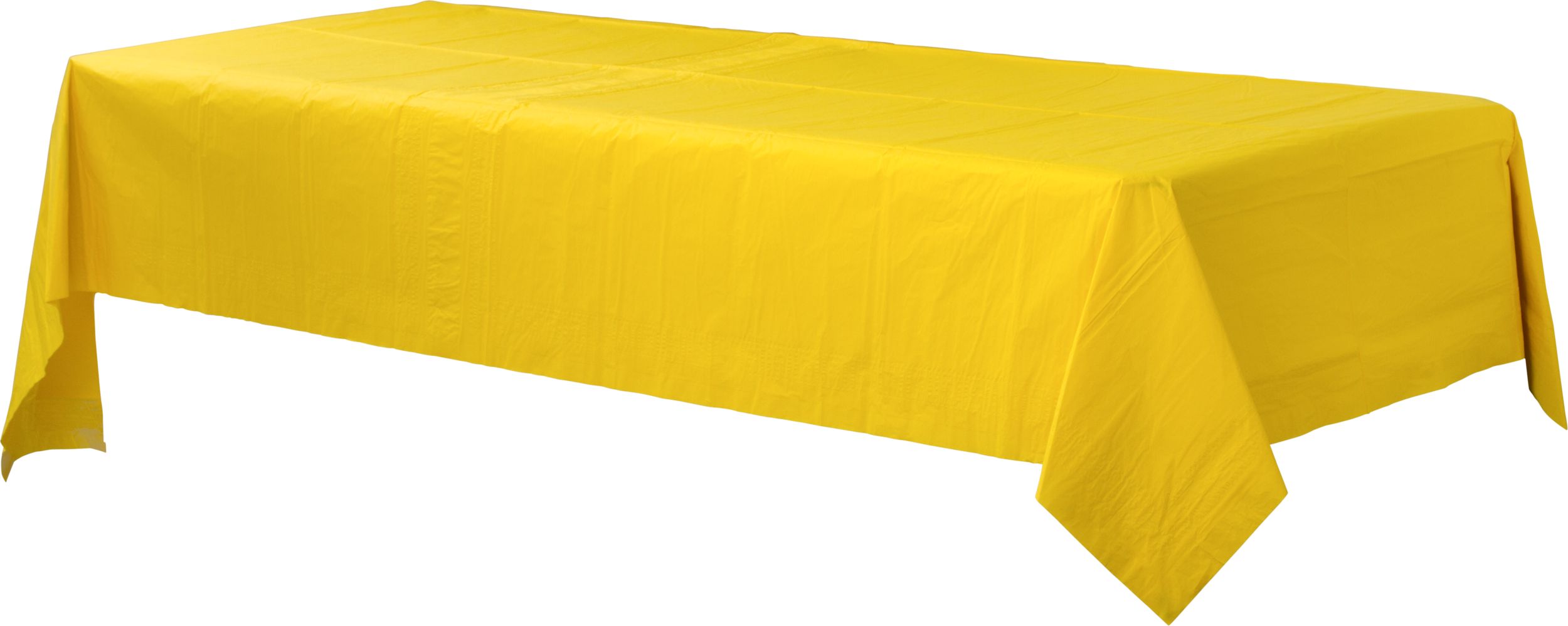 White Plastic Table Covers, 54x108