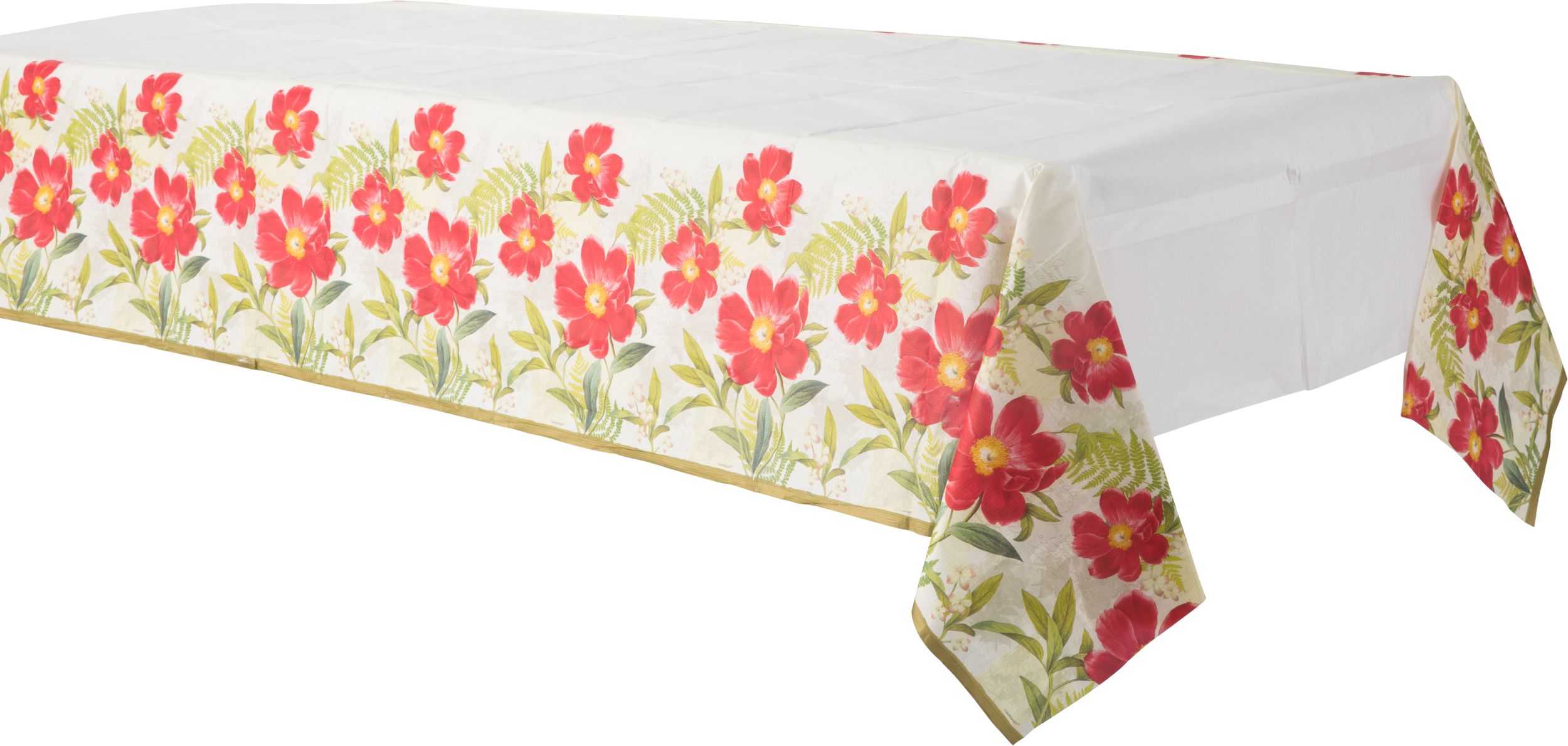 Botanical Peony Table Cover Front_Angled_Left