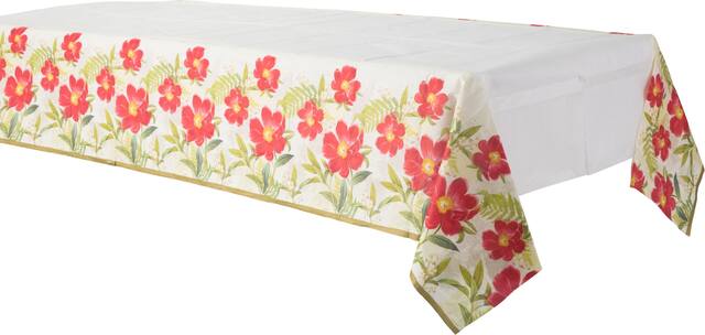 Botanical Peony Table Cover Front_Angled_Left