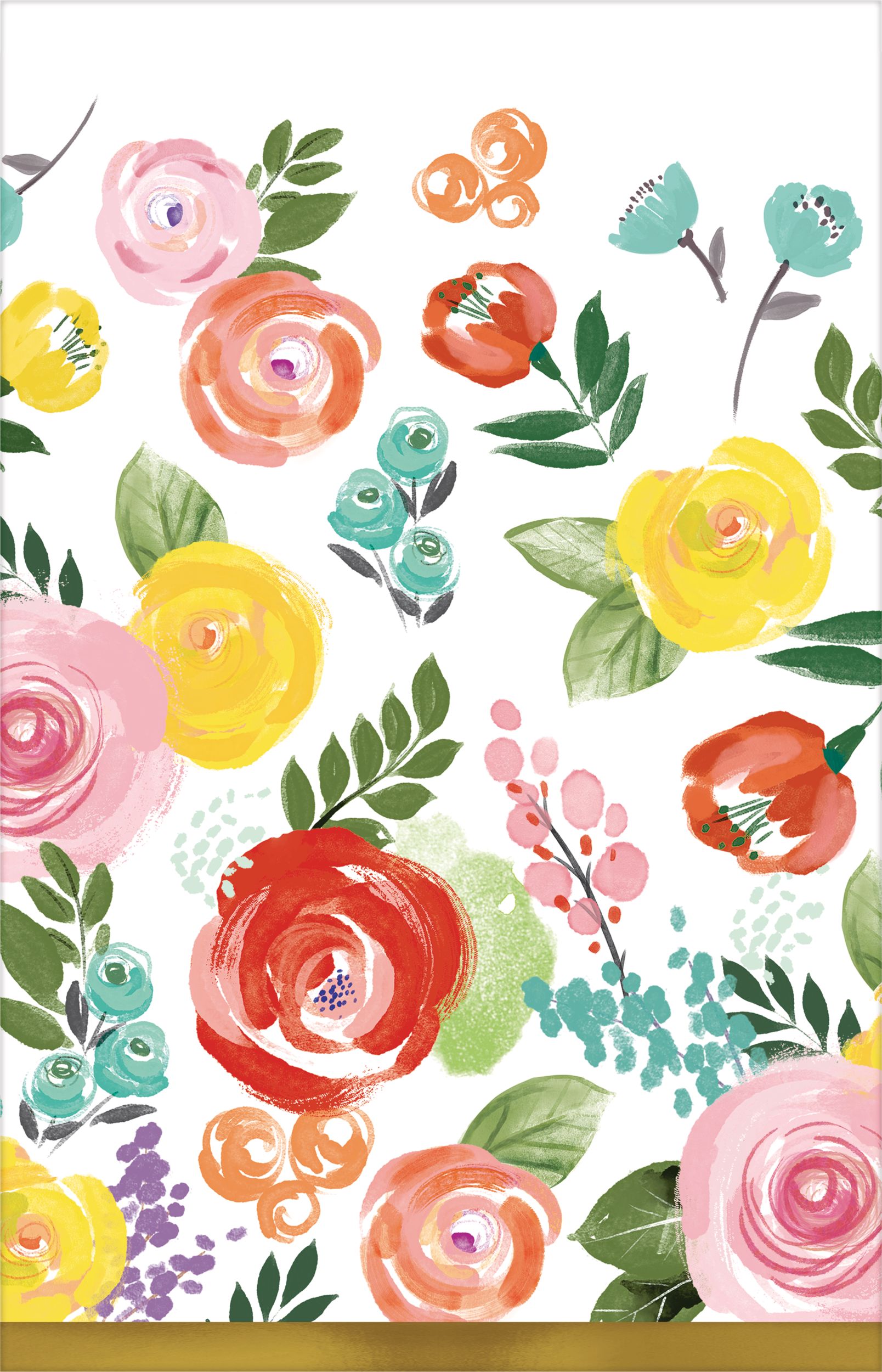 Bright Floral Table Cover Front_Flat