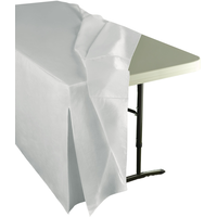 Nappe ajustée, vinyle, envers flanelle, blanc Front_Angled_Left