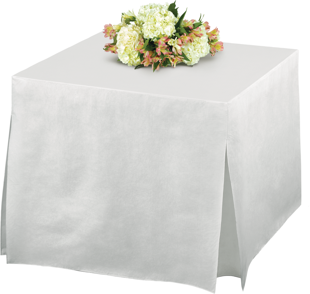 White FlannelBacked Vinyl Fitted Table Cover Canadian Tire