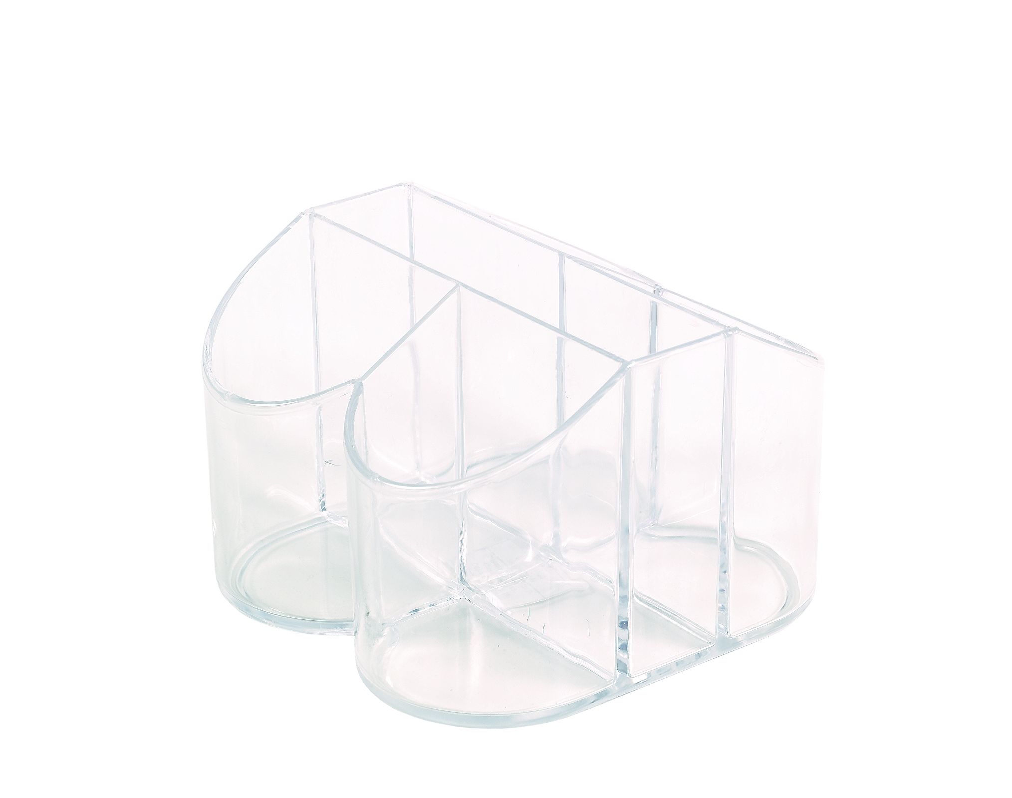 Range-couverts et serviettes en plastique, anniversaires, fêtes prénatales, plus, transparent Front_Angled_Left