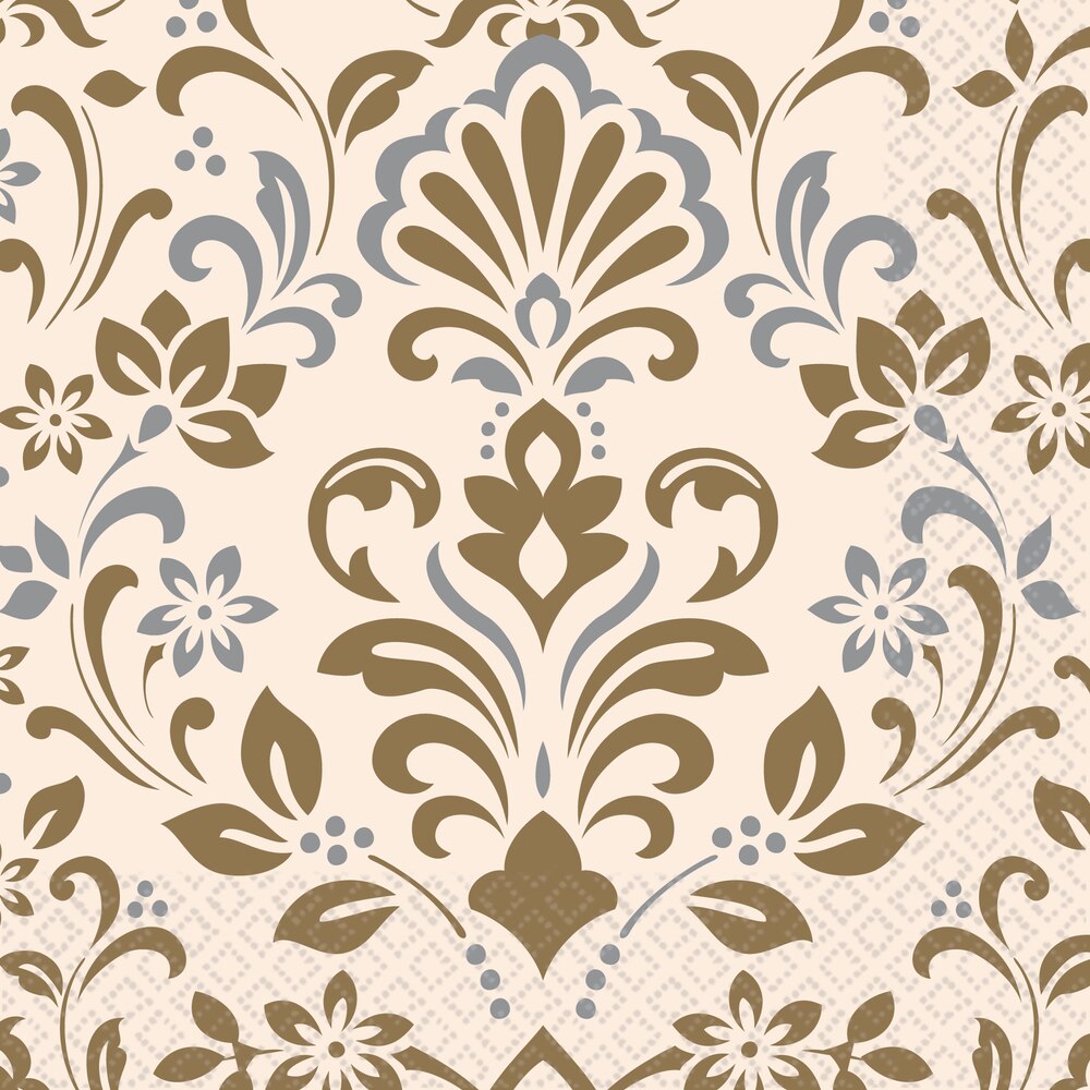 Serviettes de table damassées, paq. 16 Party City