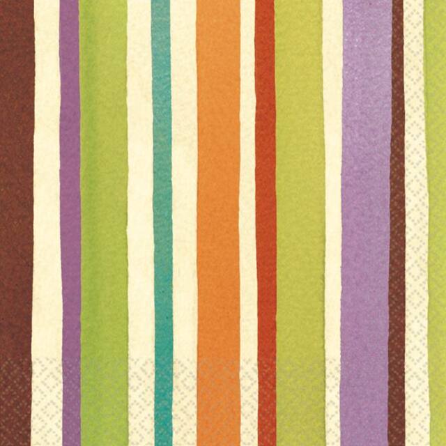 Serviettes à boissons à rayures créatives Front_Flat