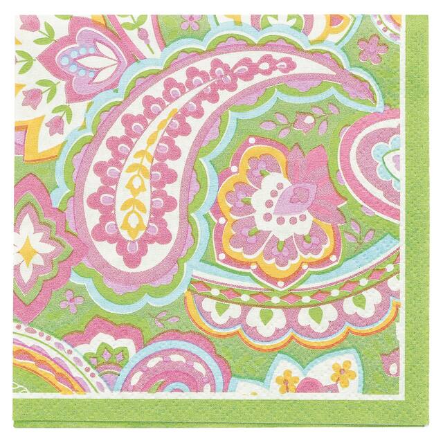 Pretty Printed Beverage Napkins, 16-pk Front_Flat