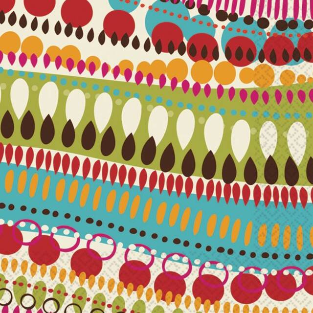 Serviettes à boissons stylisées, paq. 16 Front_Flat