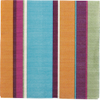 Trendy Stripe Beverage Napkins Front_Flat