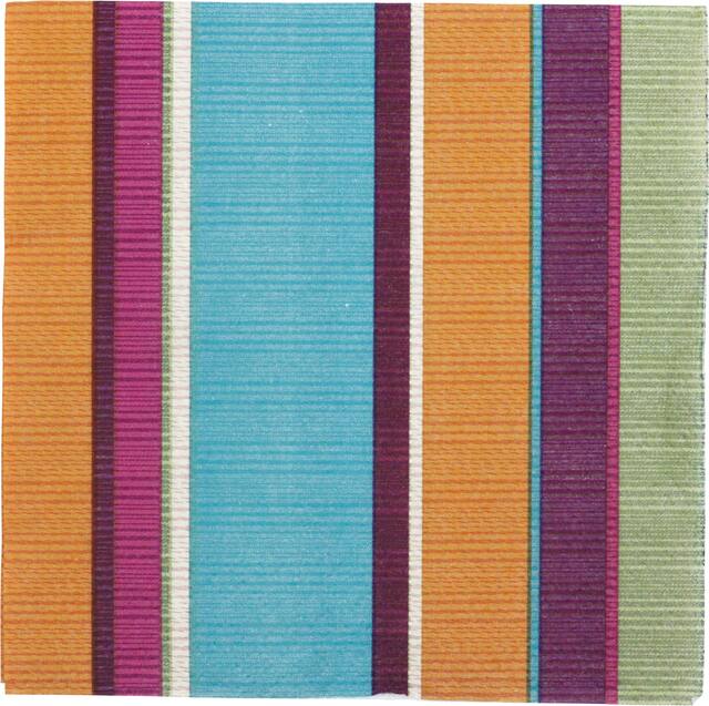 Serviettes à boissons à rayures tendance Front_Flat