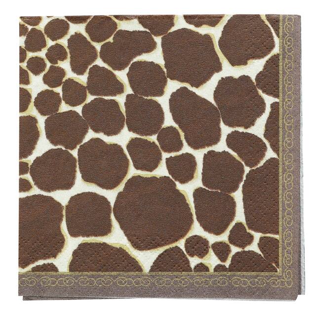 Serviettes à boissons Girafe, paq. 16 Front_Flat