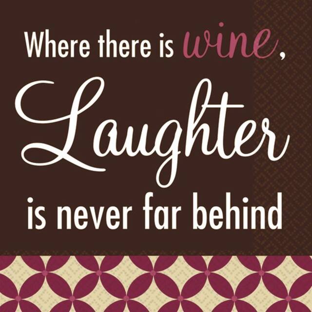 Red Wine Beverage Napkins, 16-pk Front_Flat