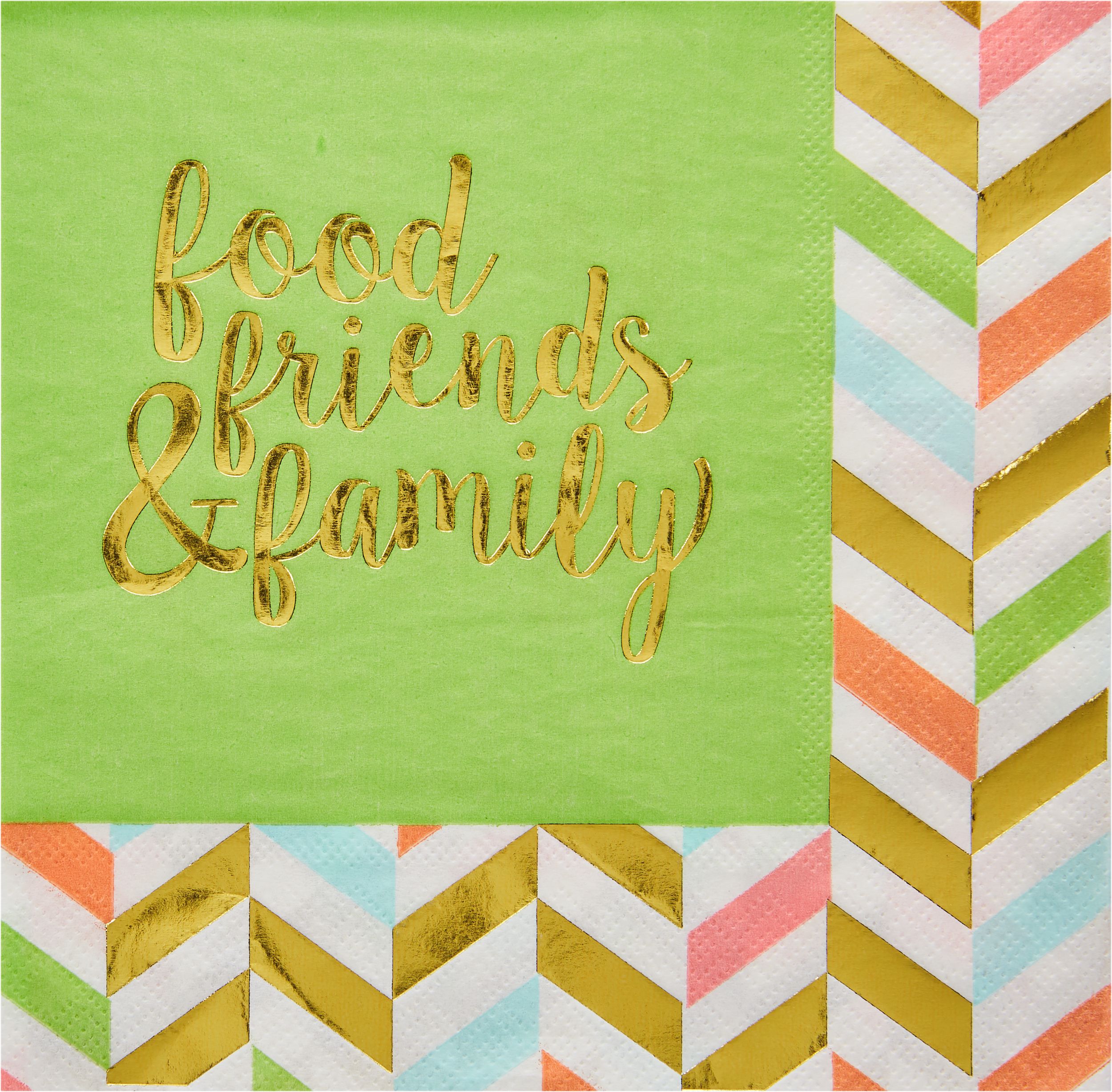 Pastel Herringbone Lunch Napkins, 16-pk Overhead_Flat