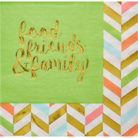 Pastel Herringbone Lunch Napkins, 16-pk Front_Flat