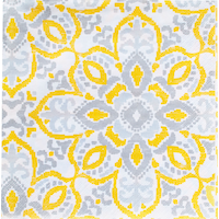 Serviettes de table à carreaux jaunes, paq. 16 Overhead_Flat