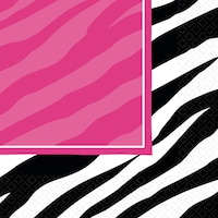 Zebra Print Lunch Napkins, 16-pk Front_Flat