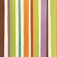 Serviettes de table, rayures artisanales Front_Flat