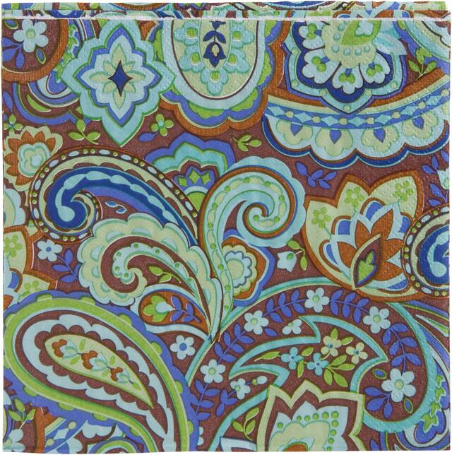 Cool Paisley Lunch Napkins Front_Flat