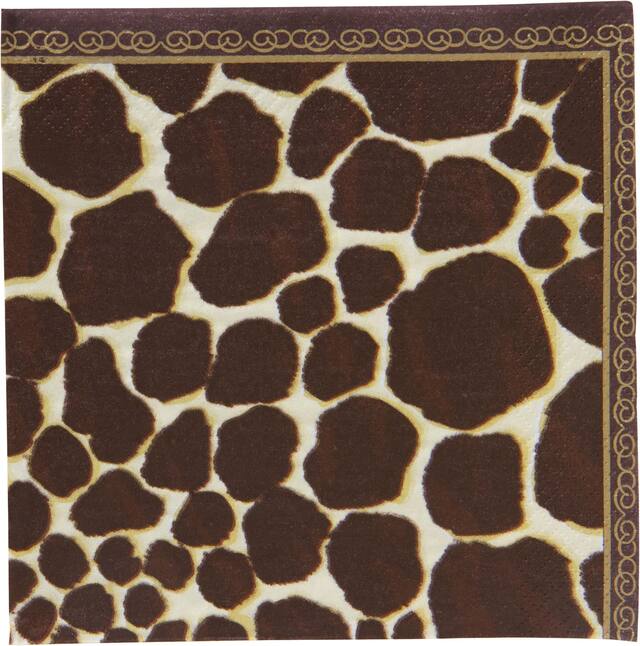 Giraffe Lunch Napkins Front_Flat