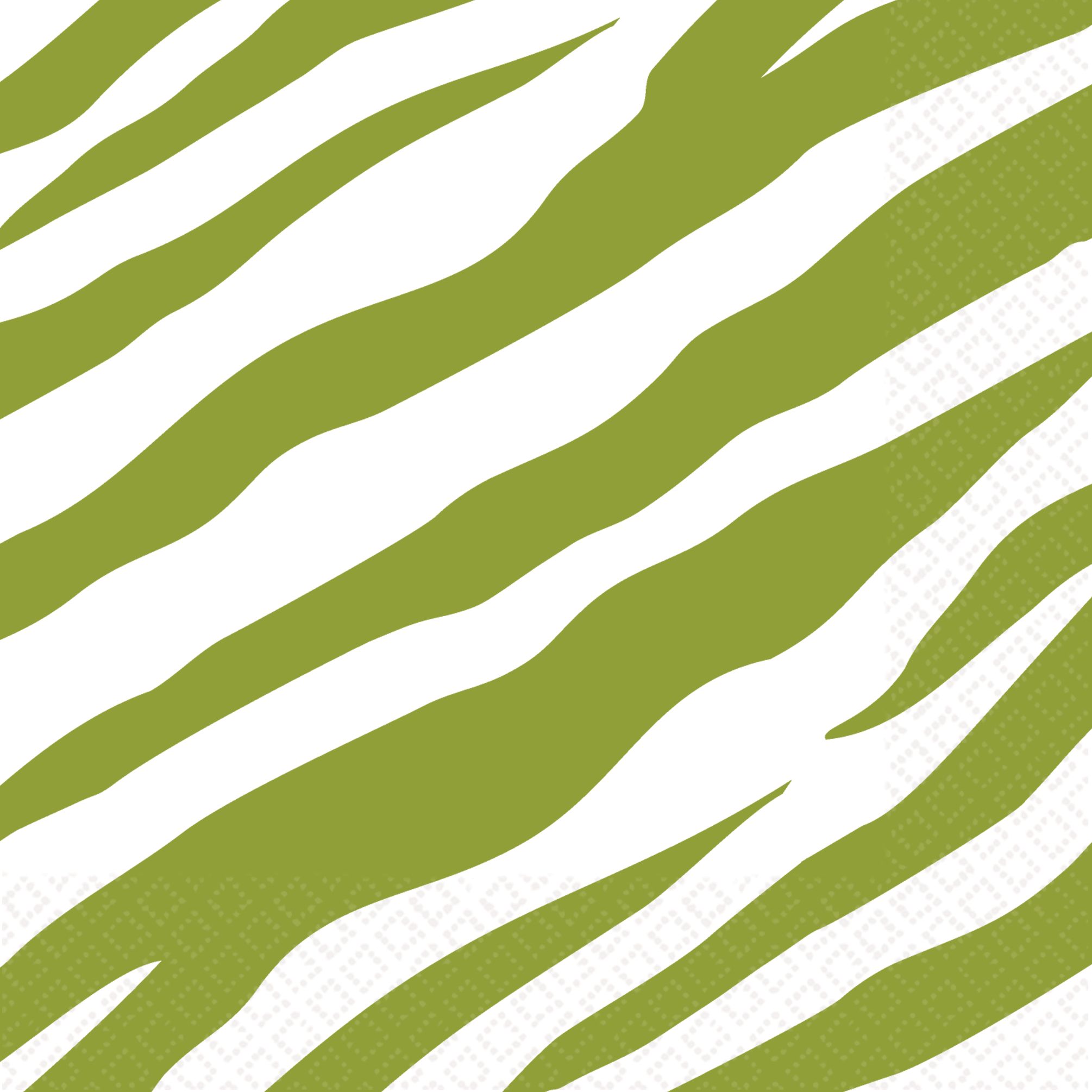 Colourful Zebra Print Lunch Napkins Front_Flat
