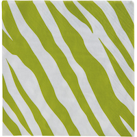 Colourful Zebra Print Lunch Napkins Front_Flat