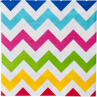 Bright Rainbow Chevron Lunch Napkins, 36-pk Front_Flat