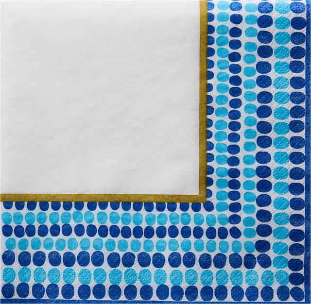 Indigo Dots Lunch Napkins 36-pk Front_Flat