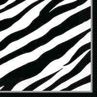 Zebra Print Lunch Napkins, 36-pk Front_Flat