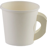 Tasses à poignée blanche, paq. 50 Side_Left